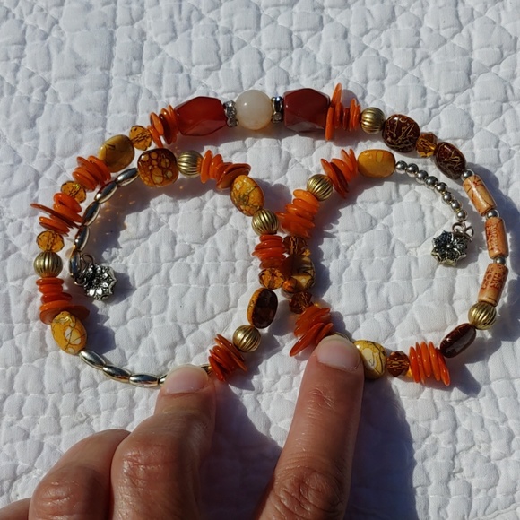 Pretty & Fun Wrap Stone & Bead Bracelet!!! - Picture 5 of 8